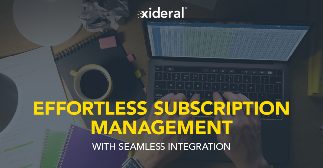 Effortless subscription management with seamless integration